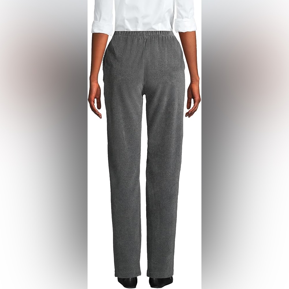 💚 3/$15 Lands' End Gray Women's Trousers F - Picture 2 of 6
